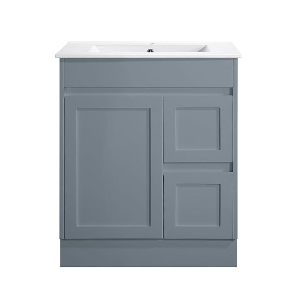 Azura Vanities SK76-750WGM Quinn Collection Vanity 750mm - Matt Grey Single Bowl