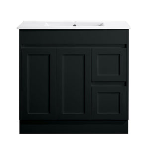 Azura Vanities SK76-900WBM Quinn Collection Vanity 900mm - Matt Black Single Bowl