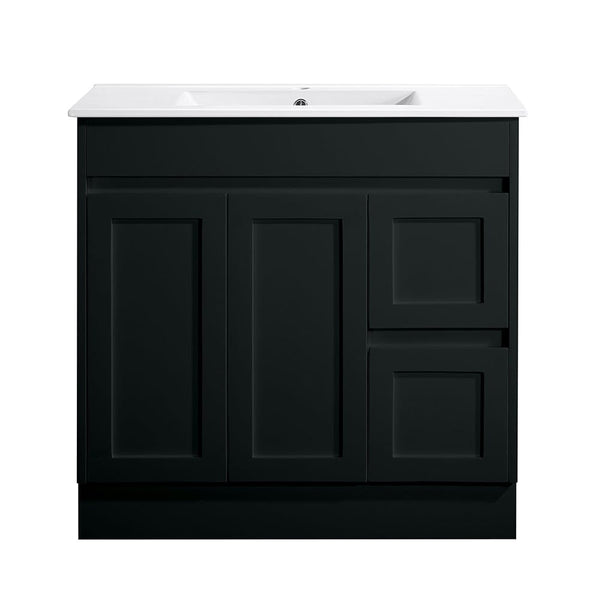 Azura Vanities SK76-900WBM Quinn Collection Vanity 900mm - Matt Black Single Bowl