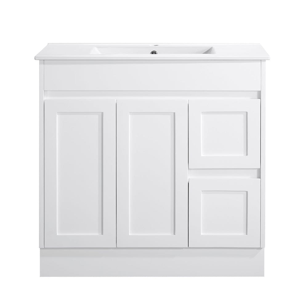 SK76-900WM Quinn Collection Vanity 900mm - Matt White Single Bowl