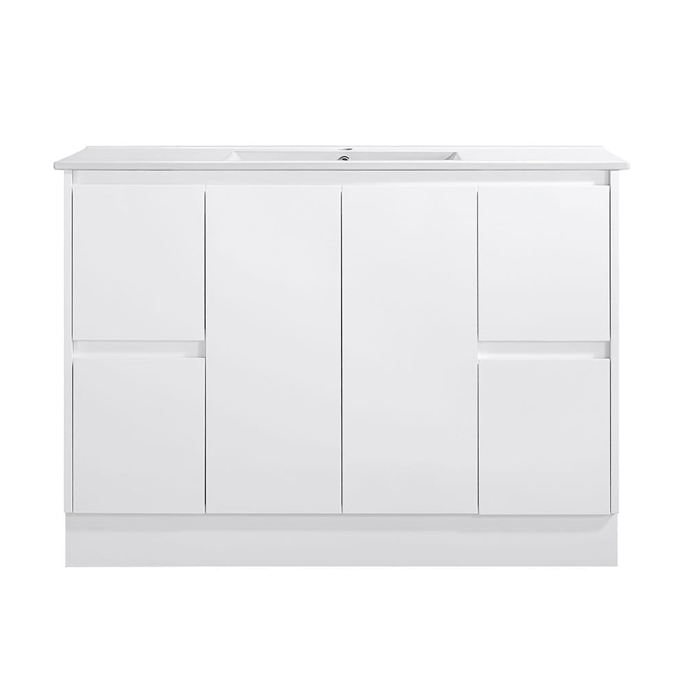 Azura Vanities SK7-1200W Sammy Collection Vanity 1200mm - Gloss White Single Bowl / Double Bowls