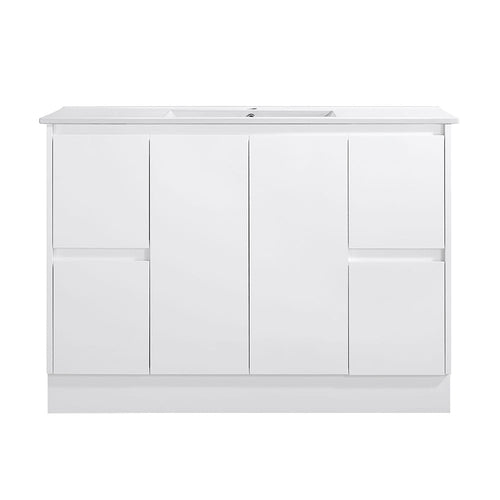 Azura Vanities SK7-1200W Sammy Collection Vanity 1200mm - Gloss White Single Bowl / Double Bowls