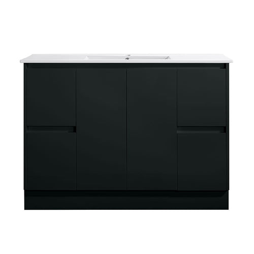 Azura Vanities SK7-1200WBM Sammy Collection Vanity 1200mm - Matt Black Single Bowl / Double Bowls