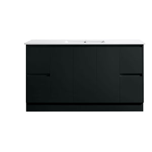Azura Vanities SK7-1500WBM Sammy Collection Vanity 1500mm - Matt Black Single Bowl / Double Bowls