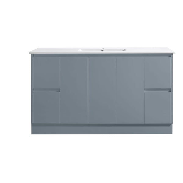 Azura Vanities SK7-1500WGM Sammy Collection Vanity 1500mm - Matt Grey Single Bowl / Double Bowls