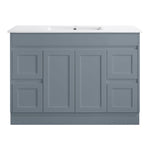 SK76-1200WGM Quinn Collection Vanity 1200mm - Matt Grey Single Bowl / Double Bowls