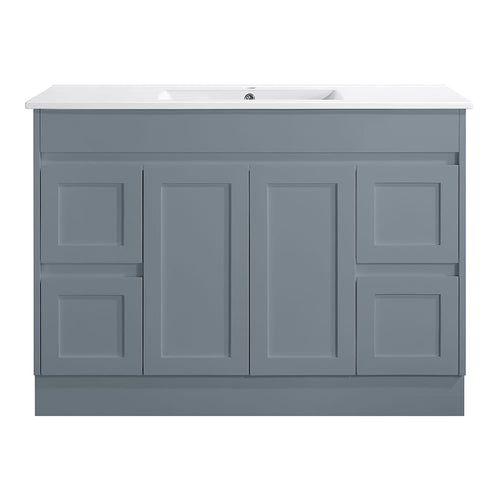Azura Vanities SK76-1200WGM Quinn Collection Vanity 1200mm - Matt Grey Single Bowl / Double Bowls