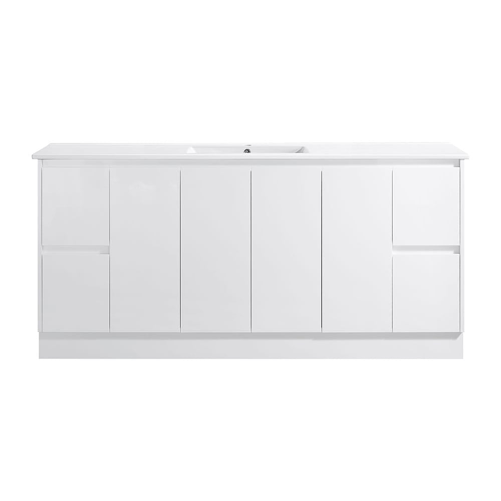 Azura Vanities SK7-1800W Sammy Collection Vanity 1800mm - Gloss White Double Bowls