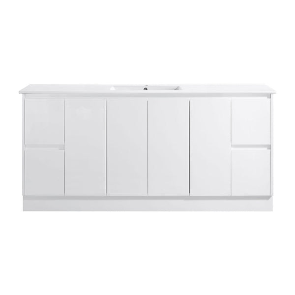 Azura Vanities SK7-1800W Sammy Collection Vanity 1800mm - Gloss White Double Bowls