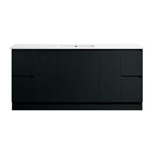 Azura Vanities SK7-1800WBM Sammy Collection Vanity 1800mm - Matt Black Double Bowls
