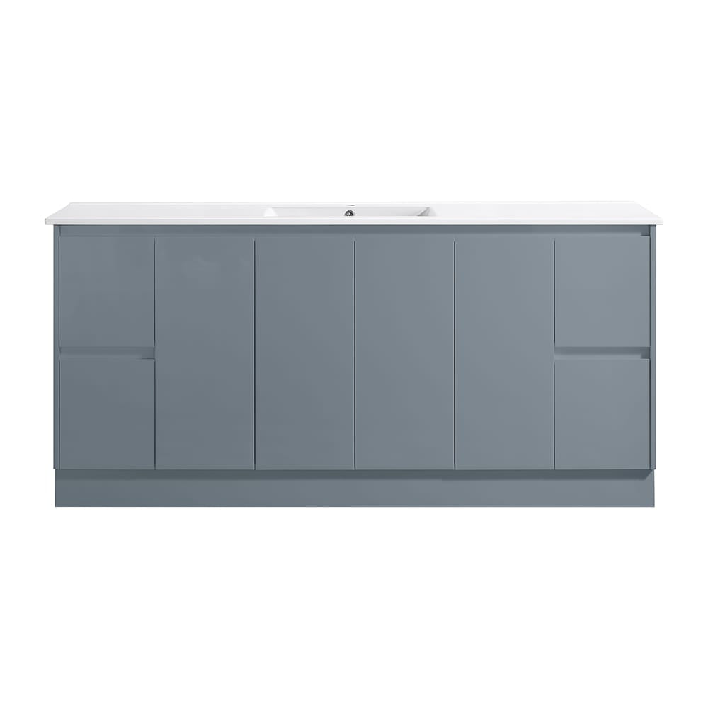 Azura Vanities SK7-1800WGM Sammy Collection Vanity 1800mm - Matt Grey Double Bowls