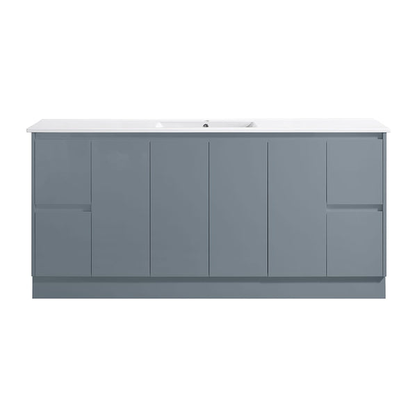 Azura Vanities SK7-1800WGM Sammy Collection Vanity 1800mm - Matt Grey Double Bowls