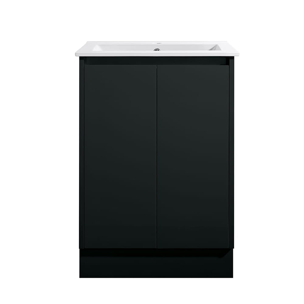 Azura Vanities SK7-600WBM Sammy Collection Vanity 600mm - Matt Black Single Bowl