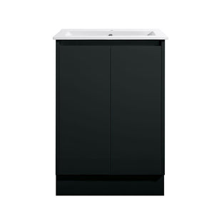 Azura Vanities SK7-600WBM Sammy Collection Vanity 600mm - Matt Black Single Bowl