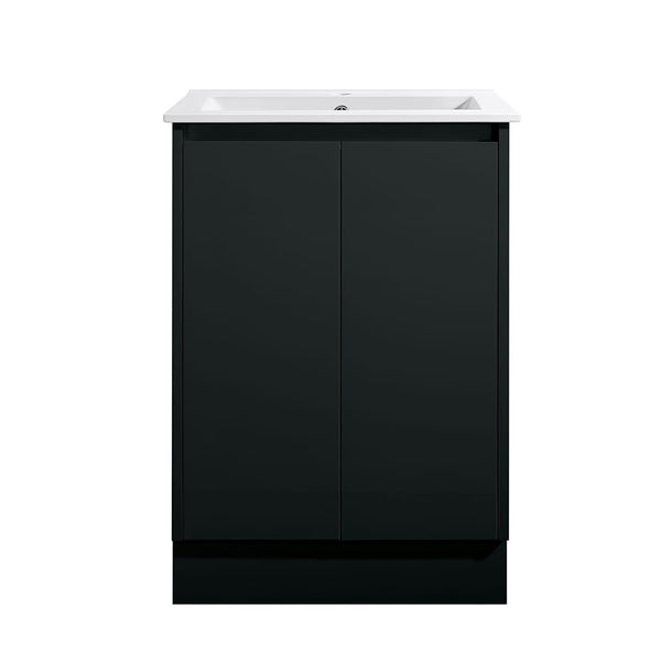 Azura Vanities SK7-600WBM Sammy Collection Vanity 600mm - Matt Black Single Bowl