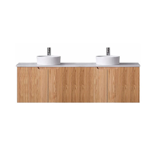 Azura Vanities WH56-1500DA6 Duplex Collection (Wall Hung) 1500mm - Rosewood Double Bowls