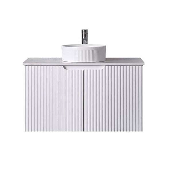 Azura Vanities WH56-900WM Duplex Collection (Wall Hung) 900mm - Matt White Single Bowl