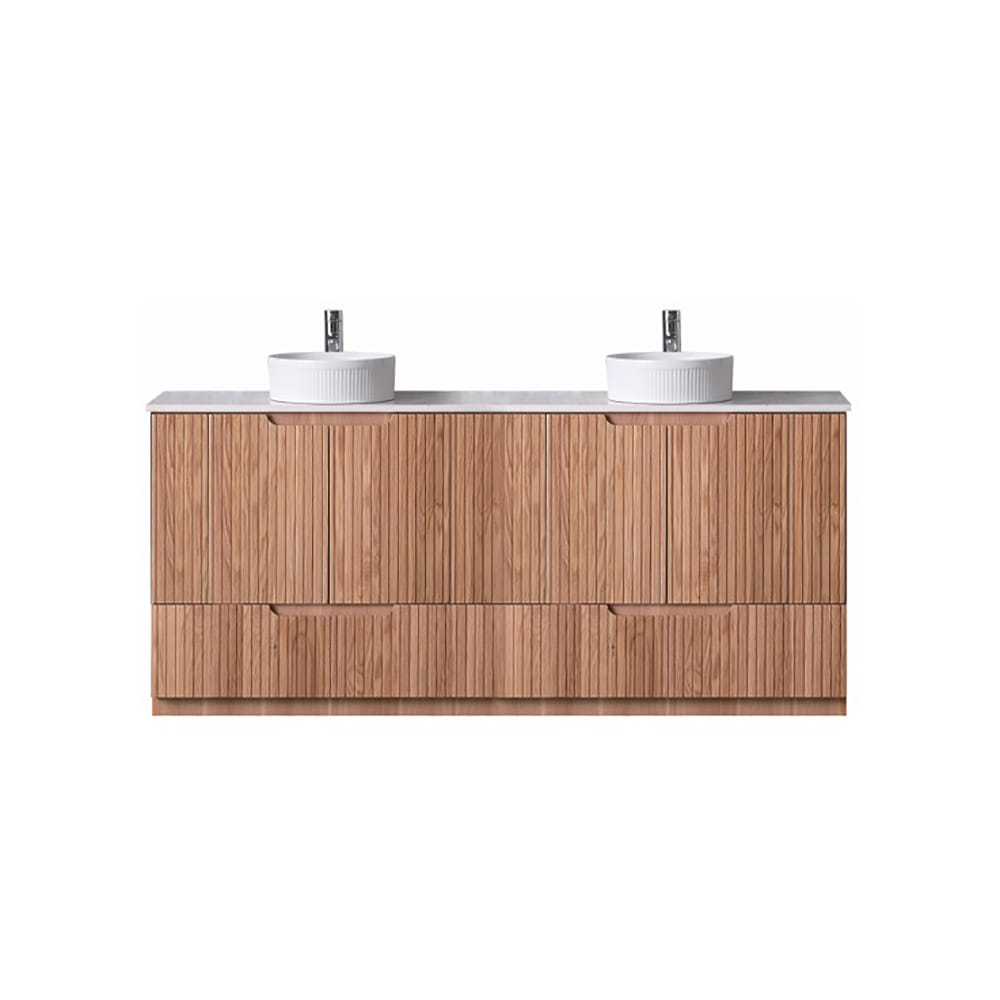 Azura Vanities WH56+SK56-1500DA6 Duplex Collection (Floor Standing) 1500mm - Rosewood Double Bowls