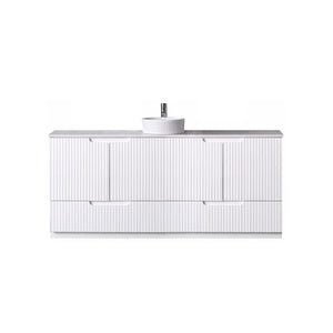 Azura Vanities WH56+SK56-1500MW Duplex Collection (Floor Standing) 1500mm - Matt White Single Bowl