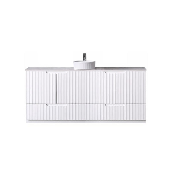 Azura Vanities WH56+SK56-1500MW Duplex Collection (Floor Standing) 1500mm - Matt White Single Bowl