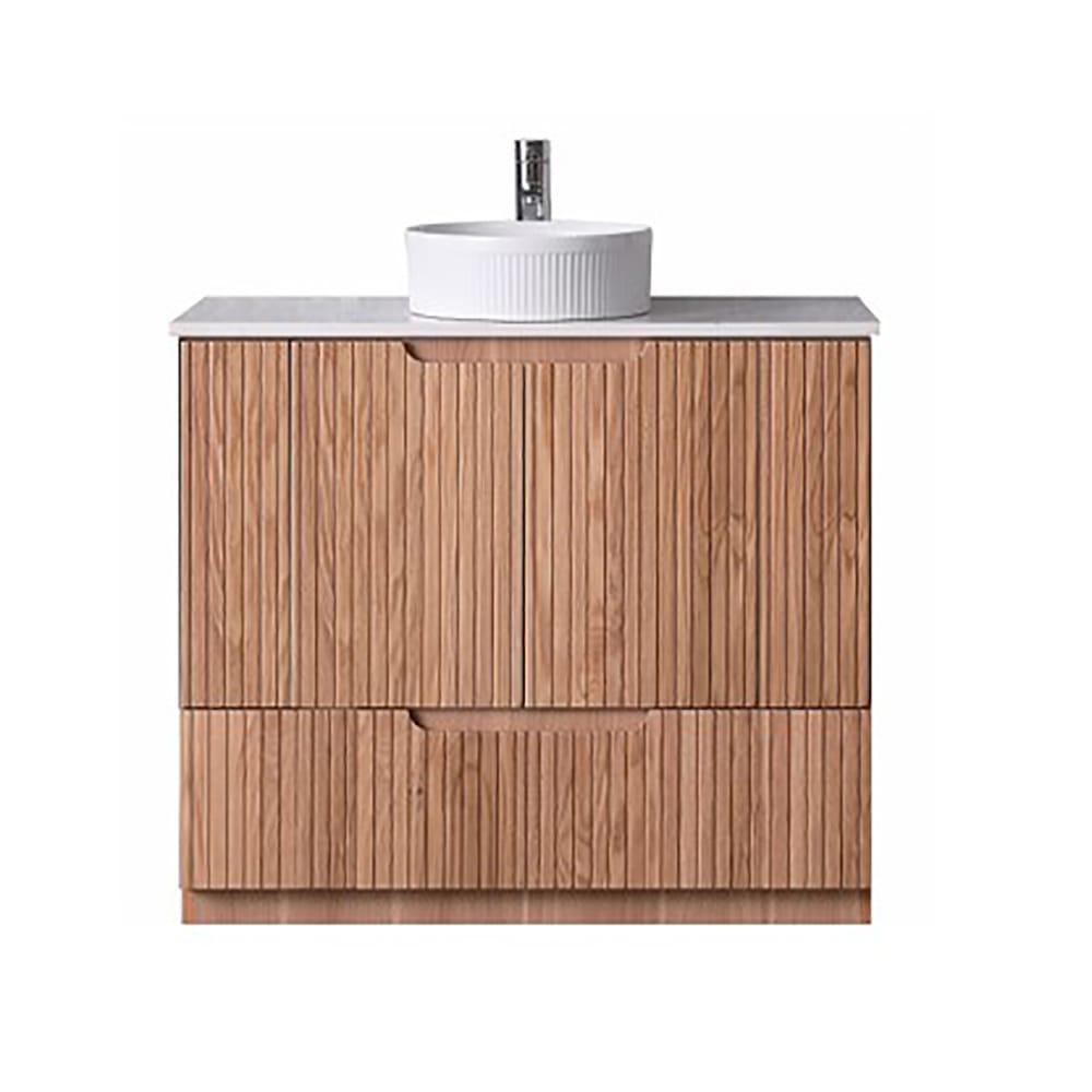 Azura Vanities WH56+SK56-900A6 Duplex Collection (Floor Standing) 900mm - Rosewood Single Bowl