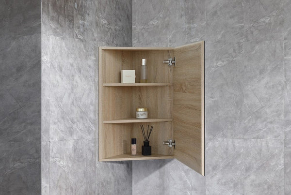 Azura Vanities CSH-6060A8 Burma Collection 400x400x750MM Natural Timber SHAVING CABINET