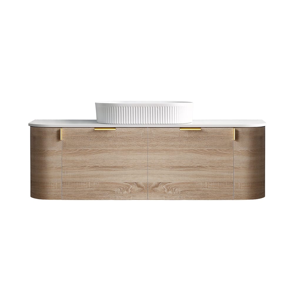 Azura Vanities CWH66-1500A8 Plateau Collection 1500mm - Natural Timber Single Bowl