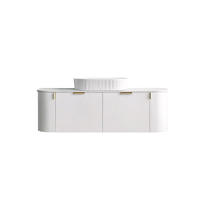 Azura Vanities CWH66-1500MW Plateau Collection 1500mm - Matt White Single Bowl