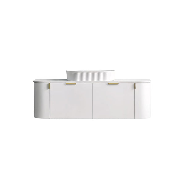 Azura Vanities CWH66-1500MW Plateau Collection 1500mm - Matt White Single Bowl