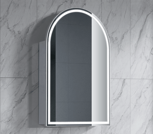 Azura Vanities LED ASH-6161MW LED Archive Collection 610*900mm Matt White Shaving Cabinet