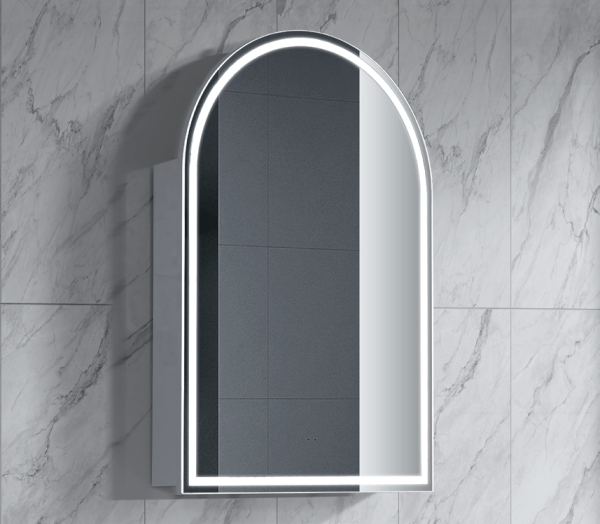 Azura Vanities LED ASH-6161MW LED Archive Collection 610*900mm Matt White Shaving Cabinet