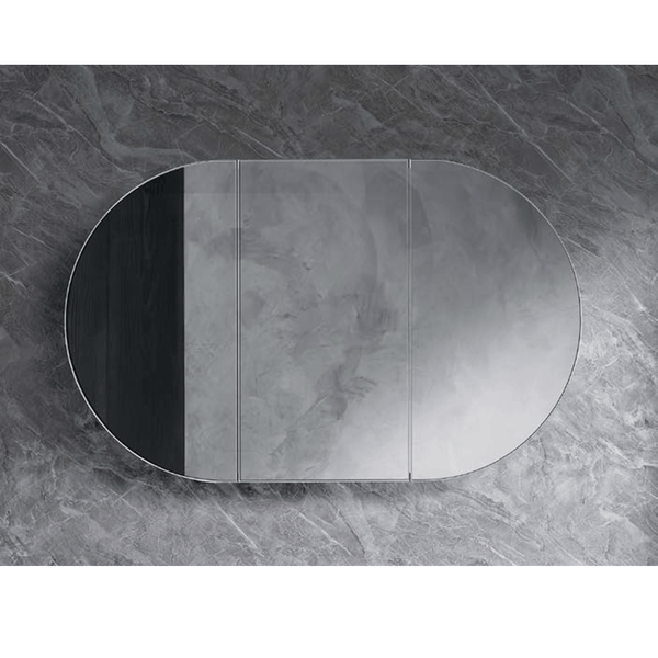Azura Vanities OSH-12075MW Amber Collection 1200X750x120MM Matt White SHAVING CABINET