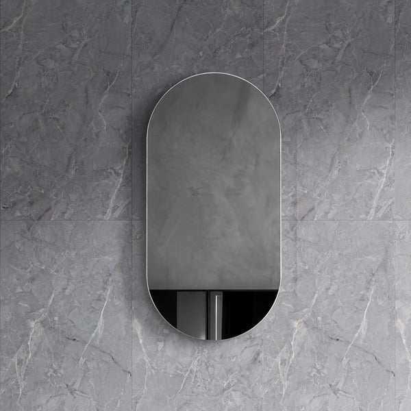 Azura Vanities OSH-4590MW Krystal Collection 450X900x120MM Matt White SHAVING CABINET
