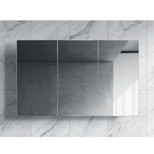 Azura Vanities PSH-12075 Brighton Collection Mirror Shaving Cabinet Gloss White 1200mm
