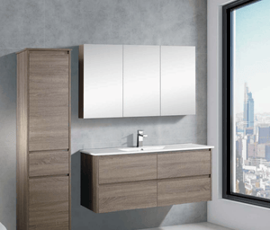 Azura Vanities PSH-12075A1 Brighton Collection Mirror Shaving Cabinet Prime Oak 1200mm