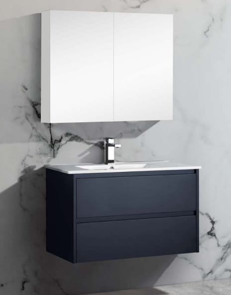 PSH-9075MW Brighton Collection Mirror Shaving Cabinet Matt White 900mm