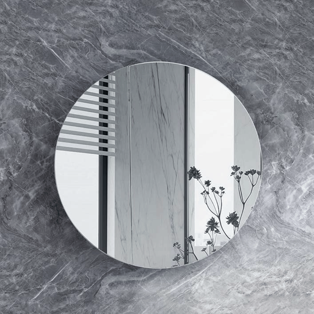 Azura Vanities RSC-800MW Cadel Collection 800MM Matt White Round SHAVING CABINET