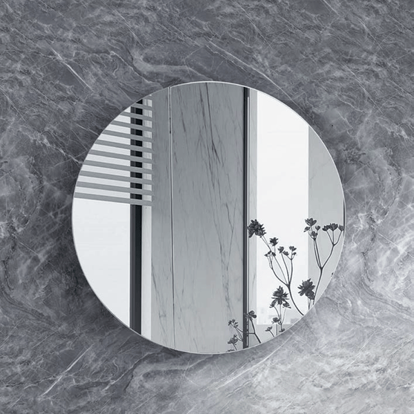 Azura Vanities RSC-800MW Cadel Collection 800MM Matt White Round SHAVING CABINET