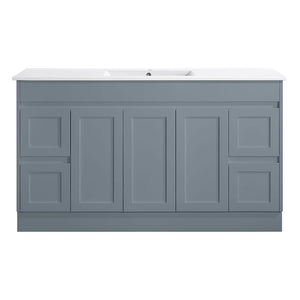 Azura Vanities SK76-1500WGM Quinn Collection Vanity 1500mm - Matt Grey Single Bowl / Double Bowls