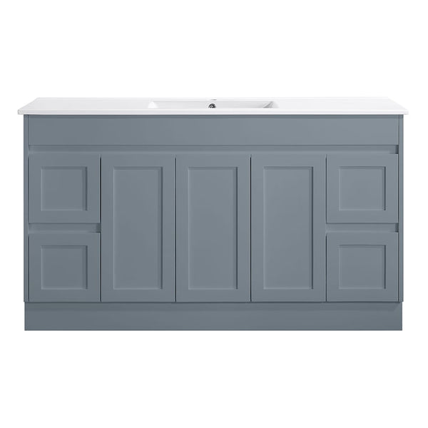 Azura Vanities SK76-1500WGM Quinn Collection Vanity 1500mm - Matt Grey Single Bowl / Double Bowls
