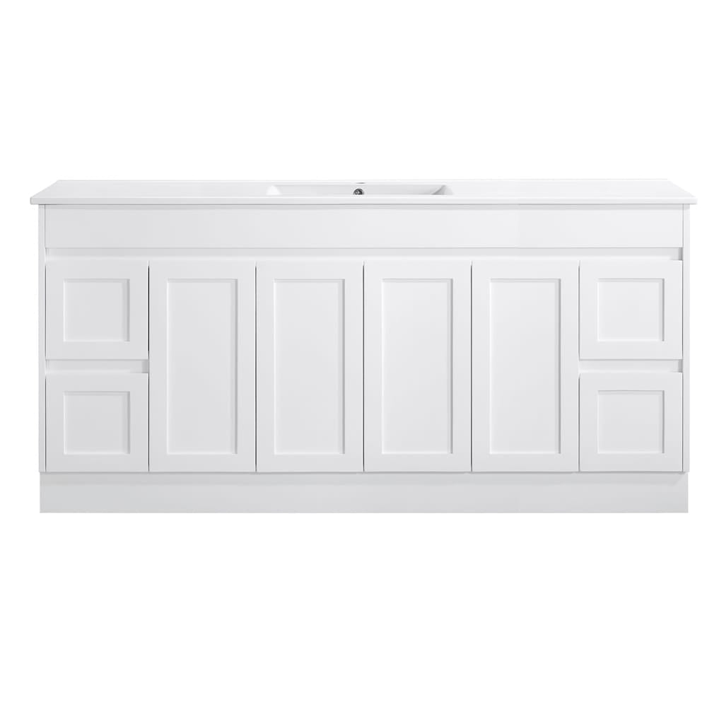 Azura Vanities SK76-1800W Quinn Collection Vanity 1800mm - Gloss White Double Bowl