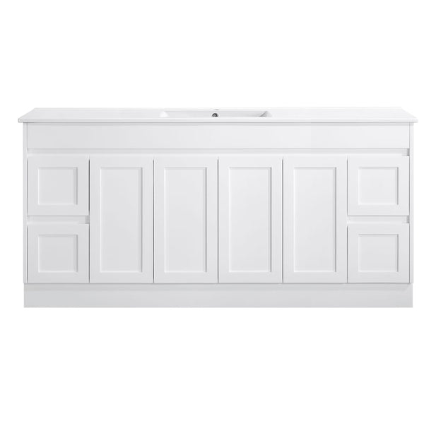 Azura Vanities SK76-1800W Quinn Collection Vanity 1800mm - Gloss White Double Bowl