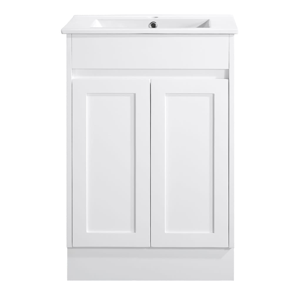 Azura Vanities SK76-600W Quinn Collection Vanity 600mm - Gloss White Single Bowl