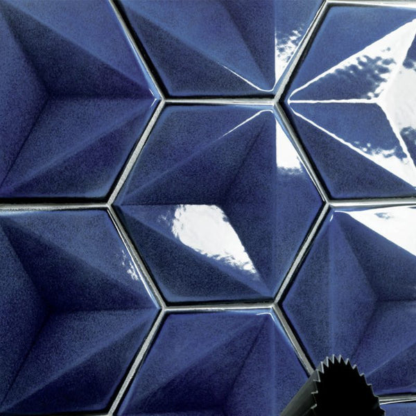 Chroma Blu Hexagon 150x173mm