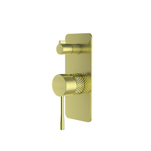 WT 7509BB TIARA Shower Mixer with Diverter in Brushed Brass