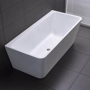 Best Bm Bathtubs BTF1400 Florence BACK TO WALL BATHTUB 1400x750x590MM
