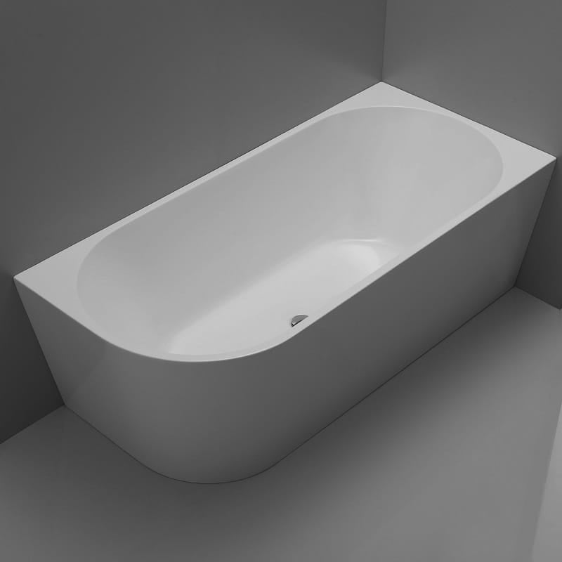 Best Bm Bathtubs BTM1500R Milan RIGHT CORNER BATHTUB 1500x750x600MM