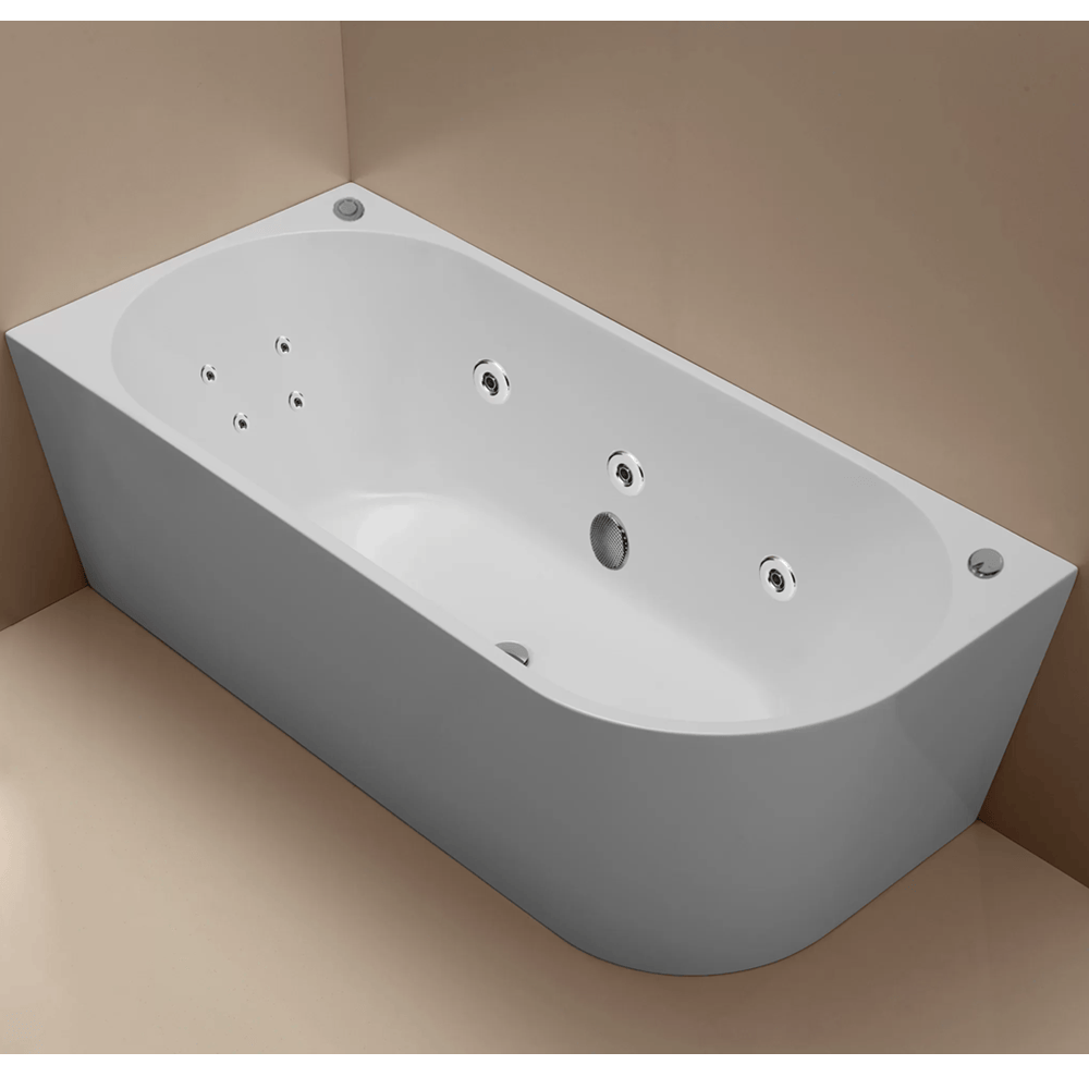 Best Bm Bathtubs MILAN Spa Left Corner Bathtub 1400mm (Long) x 730mm (Wide) x 580mm (Height)