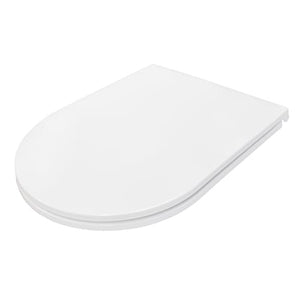 Best Bm Toilets FSC243 – Flat Toilet Seat Cover, White
