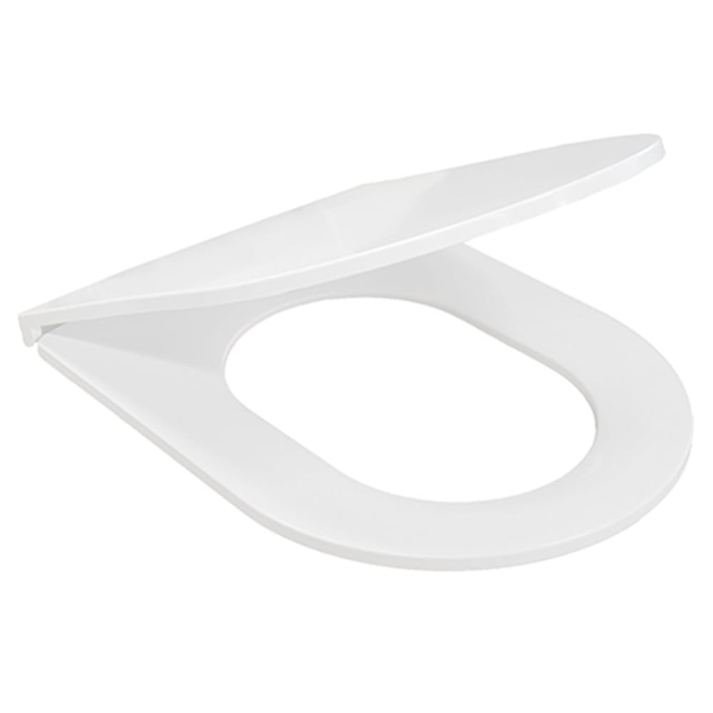 Best Bm Toilets FSC243 – Flat Toilet Seat Cover, White